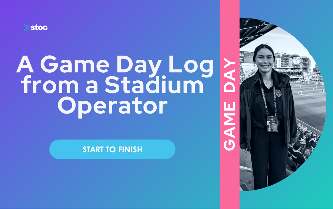 Stadium operator on event day representing stadium fan experience optimization from preparation through postgame review.